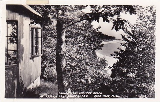 Lamkin Lake Shore Lodge - Old Post Card